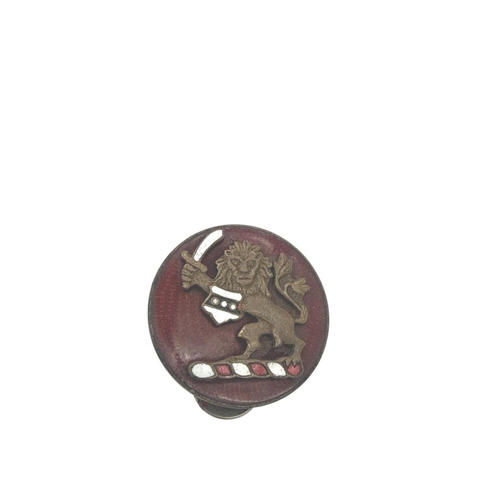 VTG WWII WW2 Original  US Army 28th Field Artillery DI DUI Crest Pin - Picture 9 of 11
